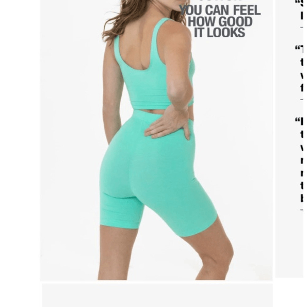 NEW! Los Angeles Apparel cotton spandex bike shorts